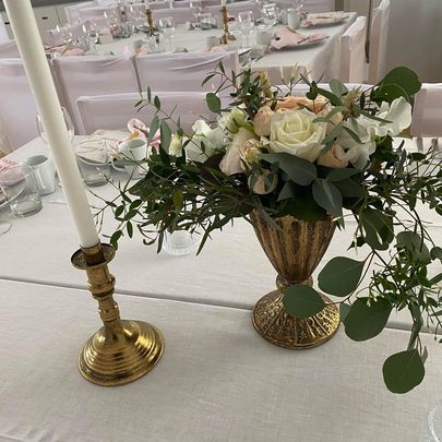 Blommor Dukning