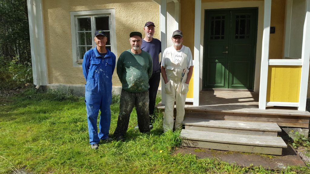 Målargänet: Olov Söderkvist, "Loffe" Norgren, Stig Forsberg och Bengt Söderqvist.