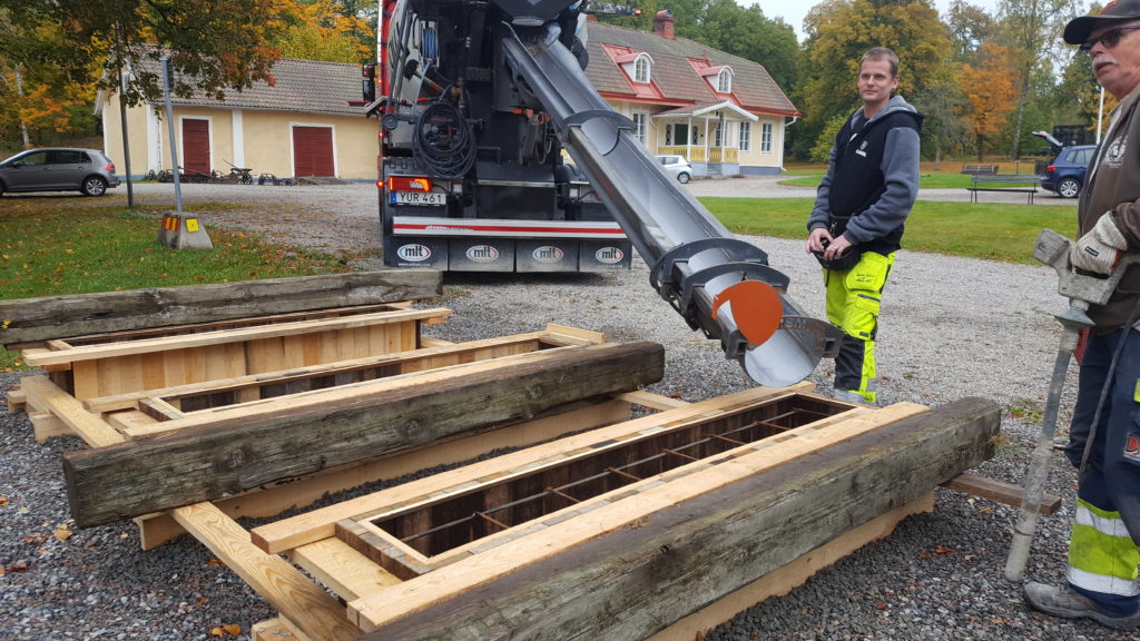 Betonggjutning.