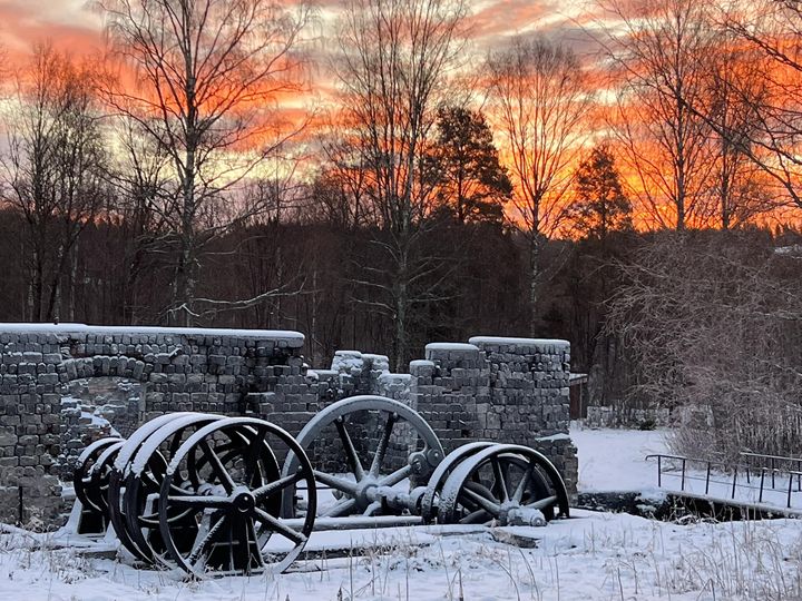 En fin morgonbild på Lancashiresmedjan