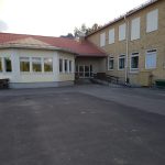 Ingång Till Skola Och Bygdgård
