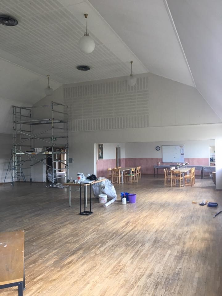 Bild från renoveringen 2019 Renoveringen