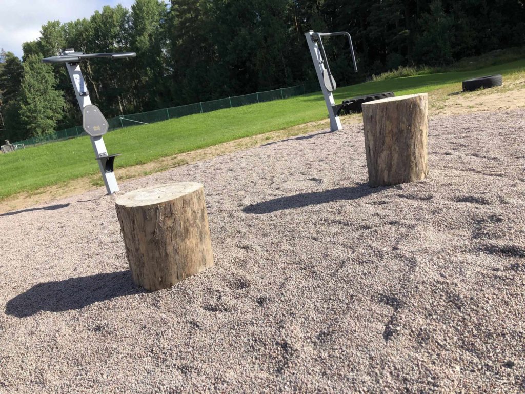 Stubbar, bröstpress och lastdrag