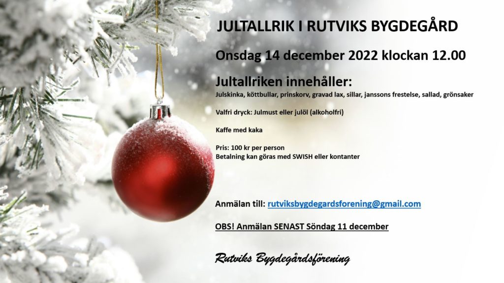 Jultallrik 2022