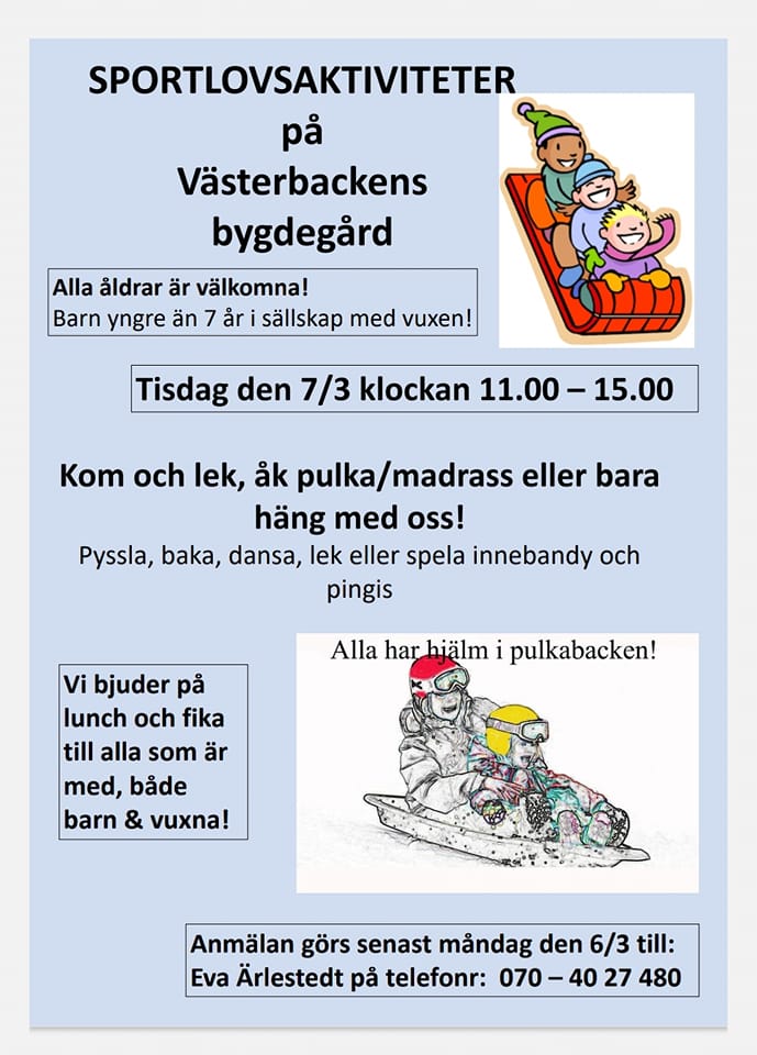 Barnaktiviteter Affisch 230306