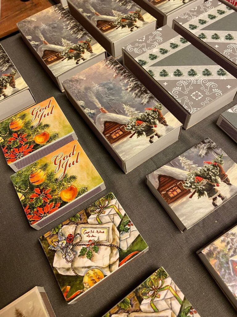 Tändsticksaskar Med Motiv Julmarknad 2023