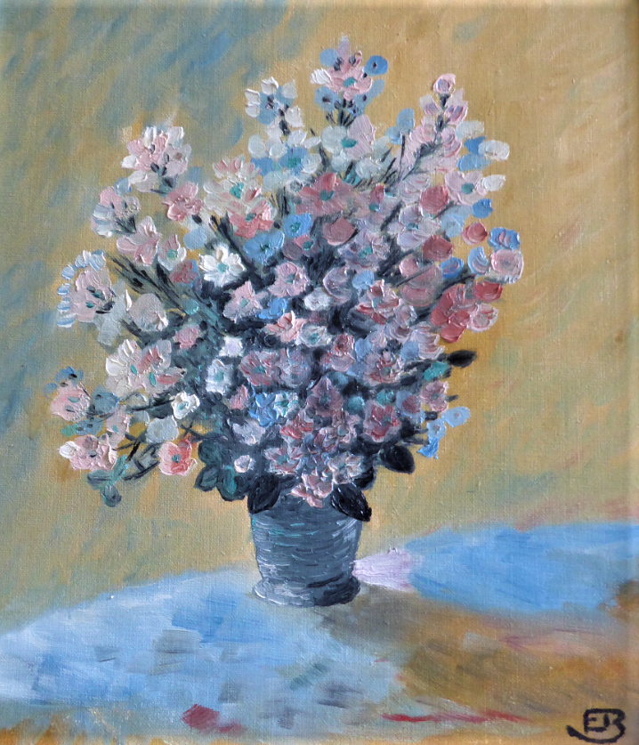 Elvy Blåder. Blomvas.