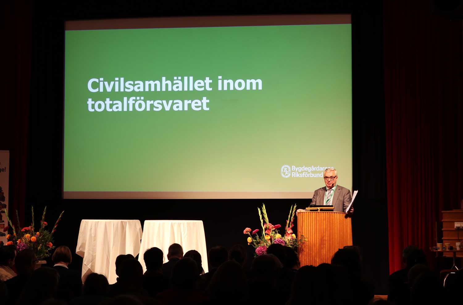 Björn Körlof på temadagen "Hur blir cicilsamhället en resurs i totalförsvaret?" 26 oktober 2023