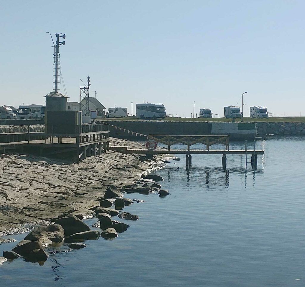 Den nya bryggan. Foto: Nogersunds hembygdsförening